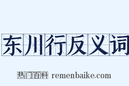 东川行反义词是什么意思的图片